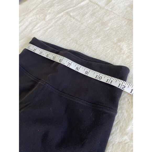 Athleta Diagonal‎ Hem Black Yoga Crop Capri Legging Pants Sz XS - Picture 5 of 10